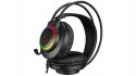 Rampage RM-K27 X-Jammer Słuchawki gamingowe 7.1 czarne Rainbow LED