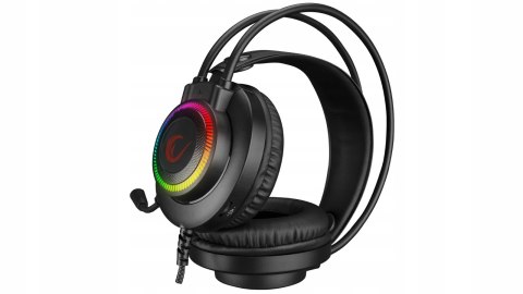 Rampage RM-K27 X-Jammer Słuchawki gamingowe 7.1 czarne Rainbow LED