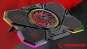 Rampage S47 CoolFlow podstawka chłodząca pod laptop 12-17 RGB regulowana