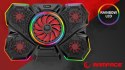 Rampage S47 CoolFlow podstawka chłodząca pod laptop 12-17 RGB regulowana