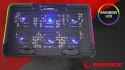Rampage Sixpower R9 podstawka chłodząca pod laptop 15 cali RGB regulowana