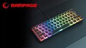 Klawiatura Rampage RADIANT K11 mechaniczna Pudding RGB czerwona gaming