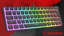Klawiatura Rampage RADIANT K11 mechaniczna Pudding RGB czerwona gaming