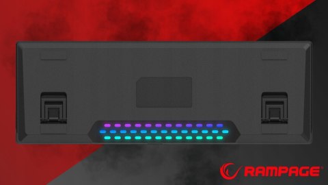 Klawiatura Rampage RADIANT K11 mechaniczna Pudding RGB czerwona gaming