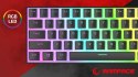 Klawiatura Rampage RADIANT K11 mechaniczna Pudding RGB czerwona gaming