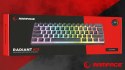 Klawiatura Rampage RADIANT K11 mechaniczna Pudding RGB czerwona gaming