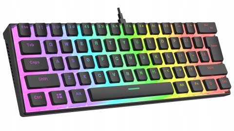 Klawiatura Rampage RADIANT K11 mechaniczna Pudding RGB czerwona gaming