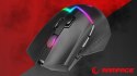 Mysz Rampage DROP M3 gaming bezprzewodowa 1000Hz RGB czarna ergonomiczna