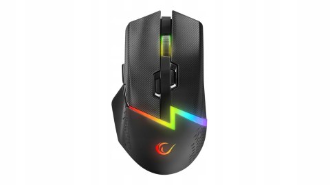 Mysz Rampage DROP M3 gaming bezprzewodowa 1000Hz RGB czarna ergonomiczna