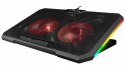 Rampage AD-RC12 CLAW Podstawka chłodząca laptop 15-17 cal RGB regulowana
