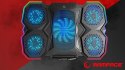 Rampage AD-RC14 X-RANGER podstawka chłodząca 9-17 cali RGB gamingowa