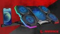 Rampage AD-RC14 X-RANGER podstawka chłodząca 9-17 cali RGB gamingowa