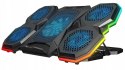 Rampage AD-RC14 X-RANGER podstawka chłodząca 9-17 cali RGB gamingowa