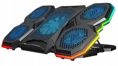 Rampage AD-RC14 X-RANGER podstawka chłodząca 9-17 cali RGB gamingowa