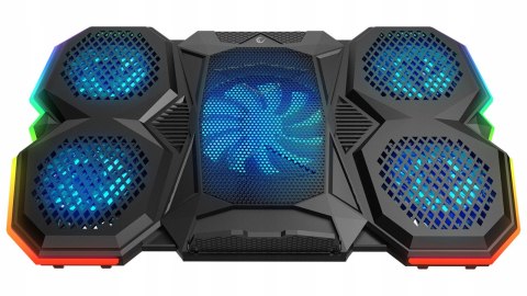 Rampage AD-RC14 X-RANGER podstawka chłodząca 9-17 cali RGB gamingowa