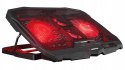 Rampage AD-RC4 Podstawka chłodząca pod laptop gaming czarna LED regulowana