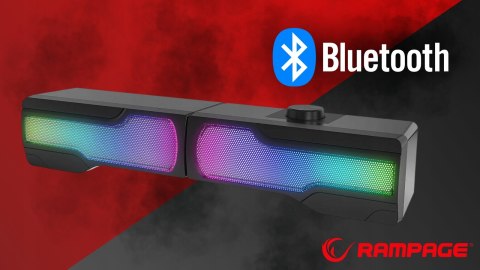 Rampage Arty X13 głośniki gamingowe Bluetooth RGB USB 2x3W kompaktowe