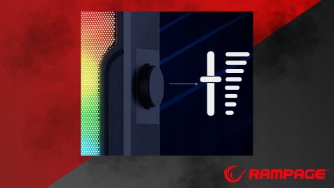 Rampage Arty X13 głośniki gamingowe Bluetooth RGB USB 2x3W kompaktowe