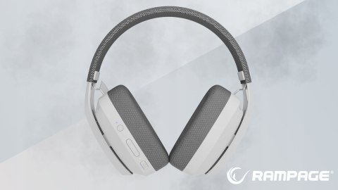 Rampage Blitz Słuchawki Gamingowe Bluetooth 5.3 Bezprzewodowe Szare