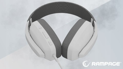 Rampage Blitz Słuchawki Gamingowe Bluetooth 5.3 Bezprzewodowe Szare