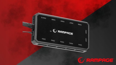 Rampage Coolwind F3 3 wentylatory 120mm ARGB kontroler wydajne ciche