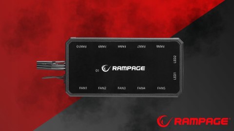 Rampage Coolwind F3 3 wentylatory 120mm ARGB kontroler wydajne ciche
