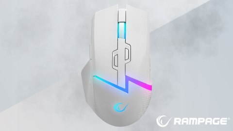 Rampage DROP M3 mysz bezprzewodowa gaming 1000Hz RGB biała