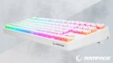 Rampage GHOST Klawiatura mechaniczna TKL biała Huano Red RGB Pudding