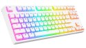 Rampage GHOST Klawiatura mechaniczna TKL biała Huano Red RGB Pudding