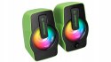Rampage Głośniki FALSETTO 2.0 gamingowe 6W RGB USB kompaktowe podświetlane