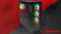 Rampage Hydra V1 Obudowa PC Gaming ARGB USB C USB A Czarna