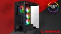 Rampage Hydra V1 Obudowa PC Gaming ARGB USB C USB A Czarna