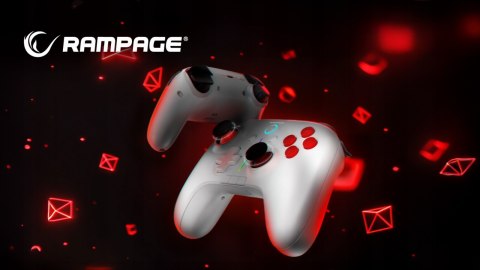 Rampage Hydra kontroler gamingowy bezprzewodowy RGB biały