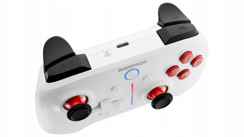 Rampage Hydra kontroler gamingowy bezprzewodowy RGB biały