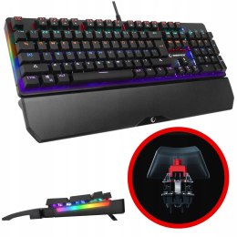 Rampage KB-R86 UMBRA Klawiatura mechaniczna Red Switch RGB czarna gaming