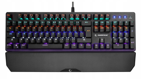 Rampage KB-R86 UMBRA klawiatura mechaniczna gaming RGB Blue Switch czarna
