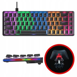 Rampage Klawiatura Mechaniczna REBEL niskoprofilowa gaming podświetlana