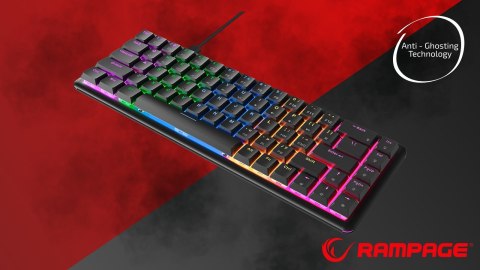Rampage Klawiatura Mechaniczna REBEL niskoprofilowa gaming podświetlana