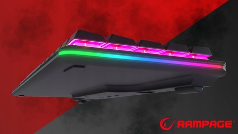 Rampage Klawiatura Mechaniczna REBEL niskoprofilowa gaming podświetlana