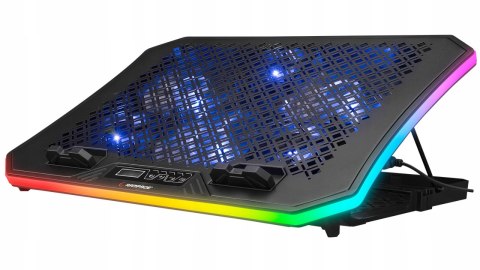 Rampage METAFOR Podkładka chłodząca pod laptopa 10 19 cali RGB USB cicha
