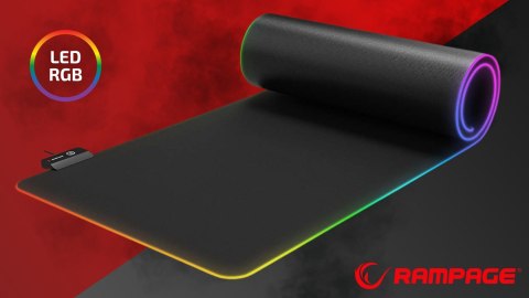 Rampage MP-24 podkładka gamingowa RGB 80x30 cm pod mysz i klawiaturę