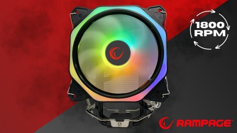 Rampage OCTAGON C50 chłodzenie CPU 120mm ARGB wydajne dla LGA1700 AM5