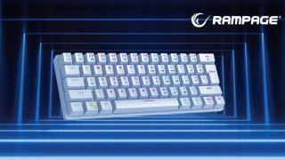 Rampage Plower K60 Klawiatura Mechaniczna biała gamingowa RGB Blue Switch