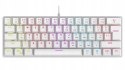 Rampage Plower K60 Klawiatura Mechaniczna biała gamingowa RGB Blue Switch