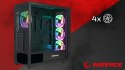 Rampage Prime Mesh Obudowa E ATX 4x ARGB mesh szklany panel wydajna gaming