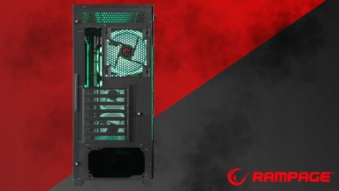 Rampage Prime Mesh Obudowa E ATX 4x ARGB mesh szklany panel wydajna gaming
