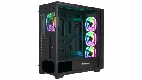 Rampage Prime Mesh Obudowa E ATX 4x ARGB mesh szklany panel wydajna gaming