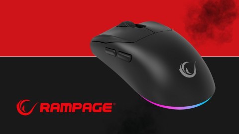 Rampage Prote M5 mysz gamingowa bezprzewodowa 24000 DPI 1000Hz RGB czarna
