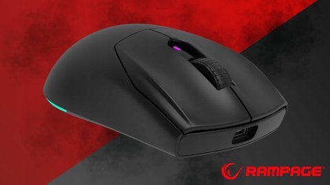 Rampage Prote M5 mysz gamingowa bezprzewodowa 24000 DPI 1000Hz RGB czarna