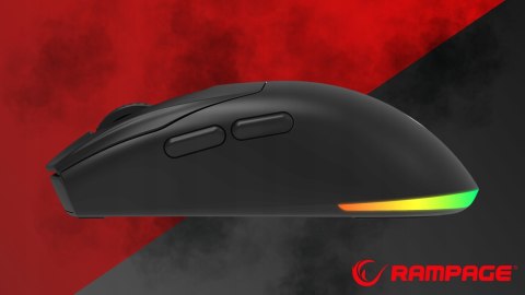 Rampage Prote M5 mysz gamingowa bezprzewodowa 24000 DPI 1000Hz RGB czarna